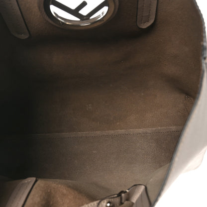 Fendi Vitello Vienna Enamel F is Fendi Shopping Tote Tortora Taupe 6 of 13