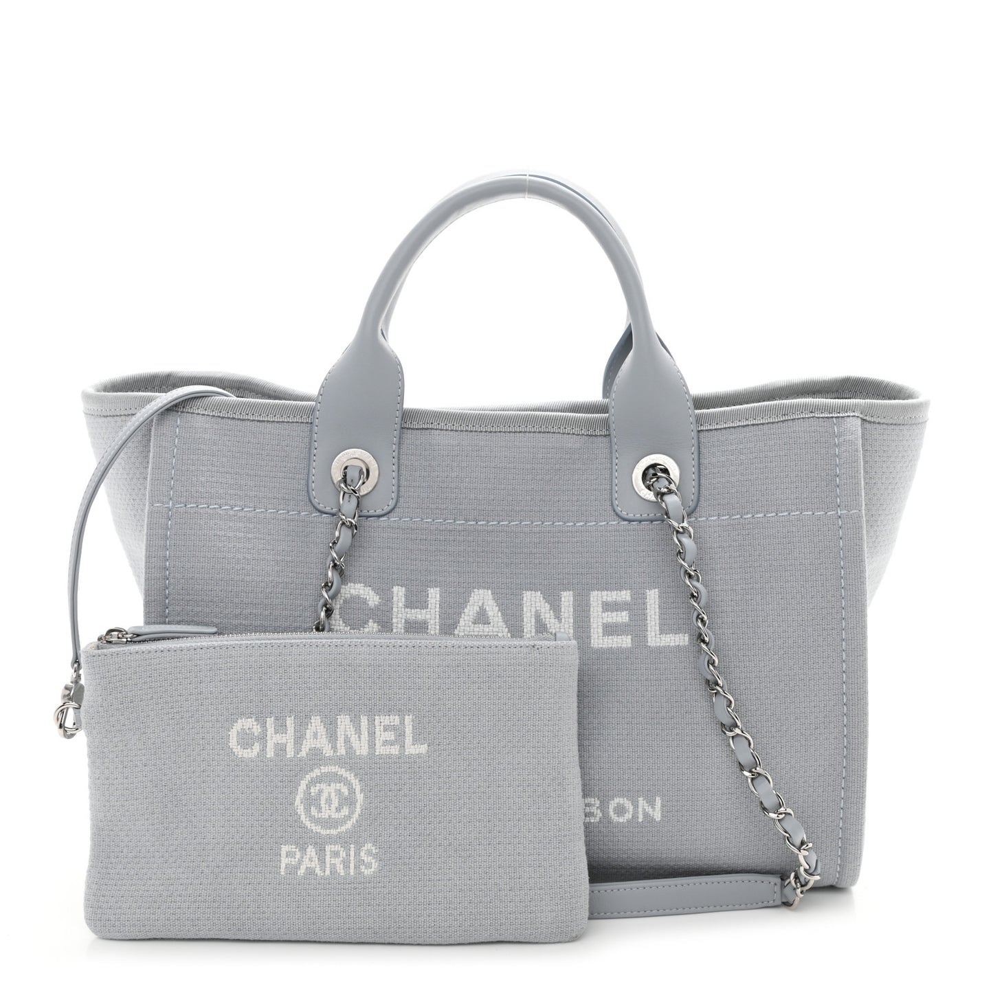 Mixed Fibers Small Deauville Tote Light Blue