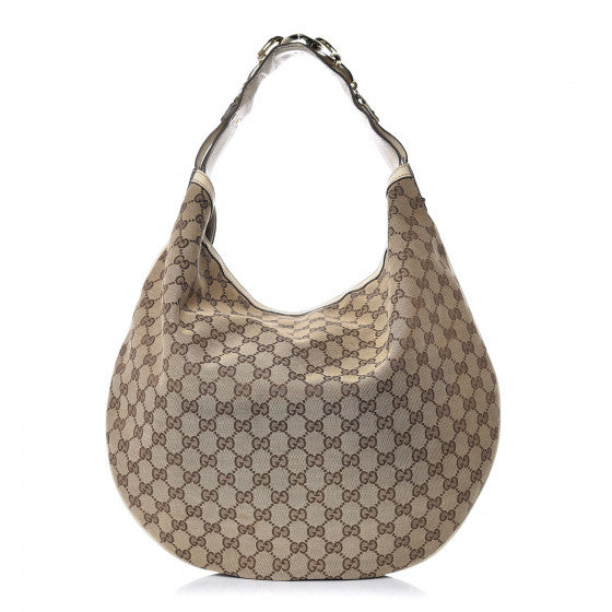 Monogram Large Wave Hobo Off White