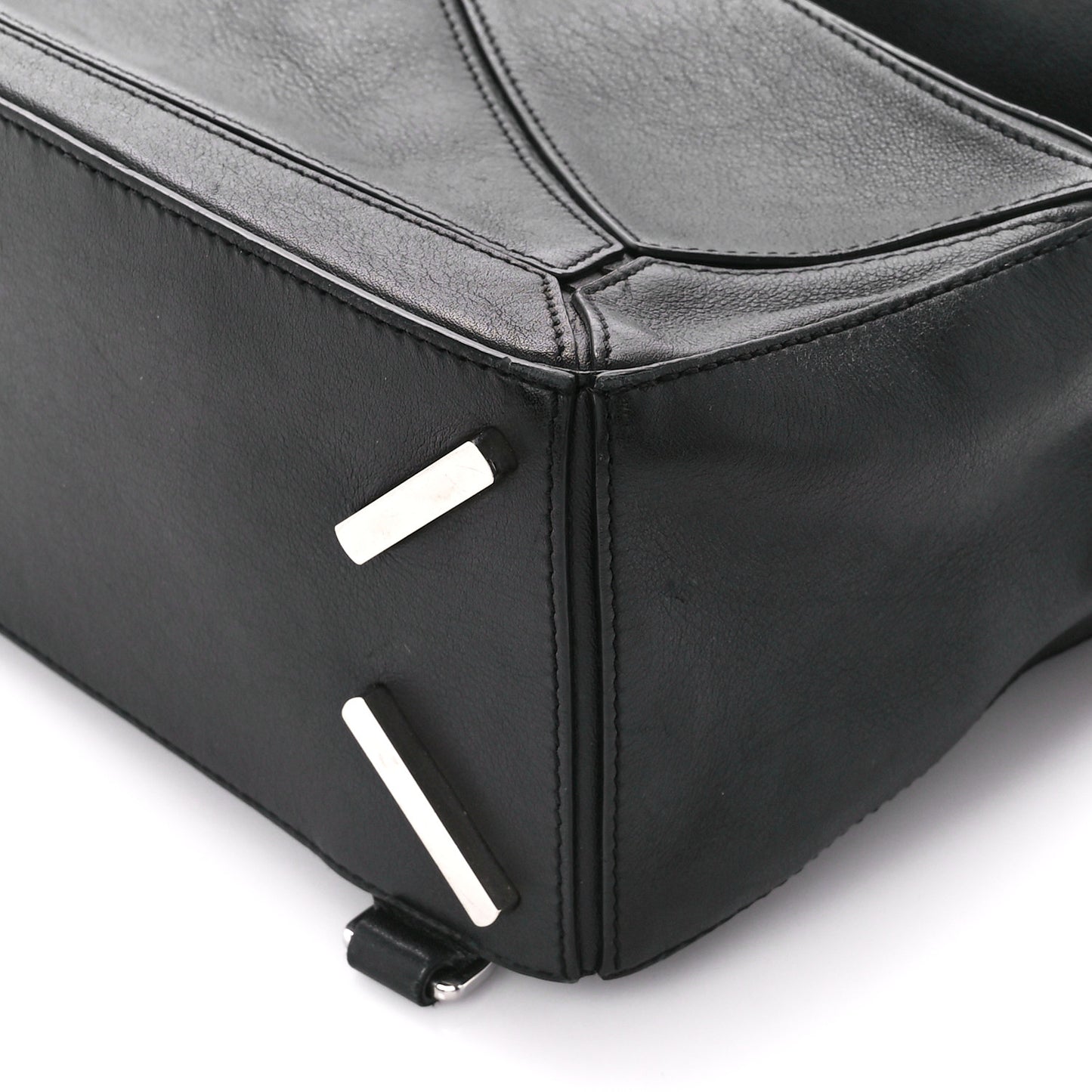 Calfskin Small Puzzle Bag Black