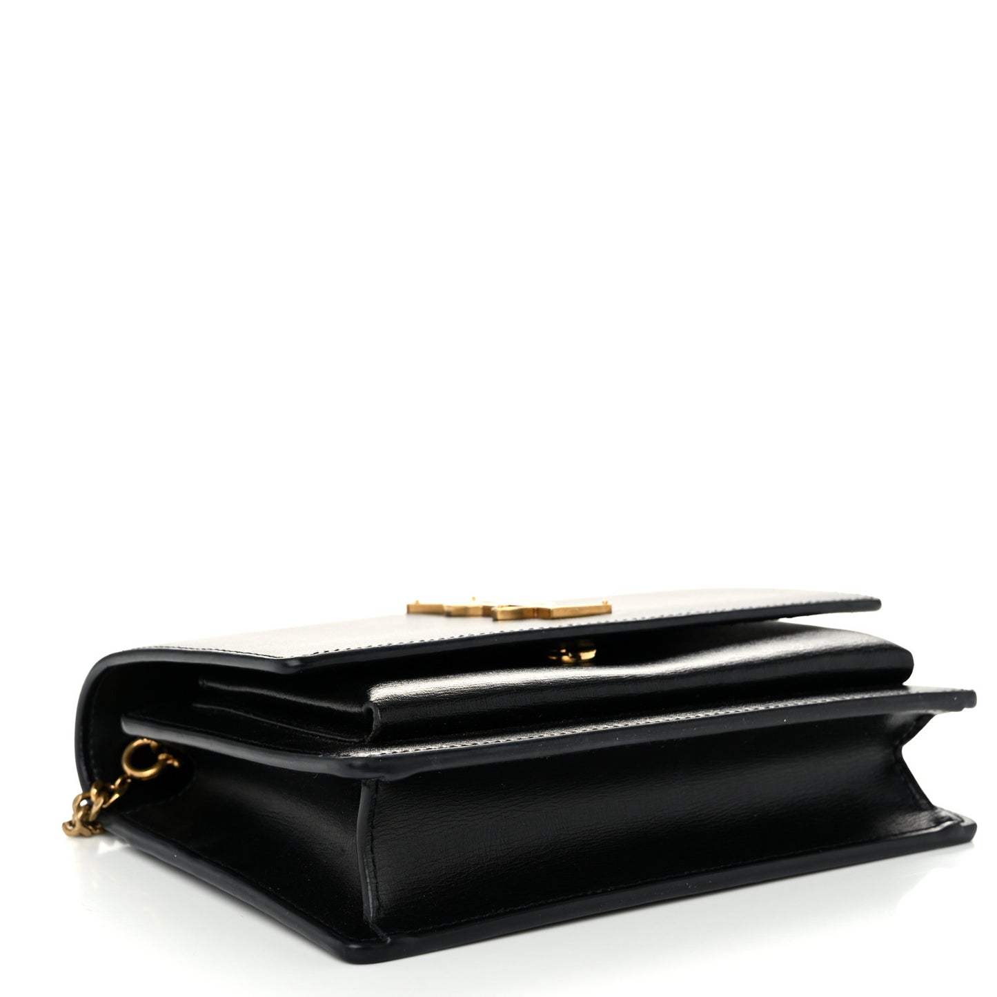 Calfskin Monogram Sunset Chain Wallet Black