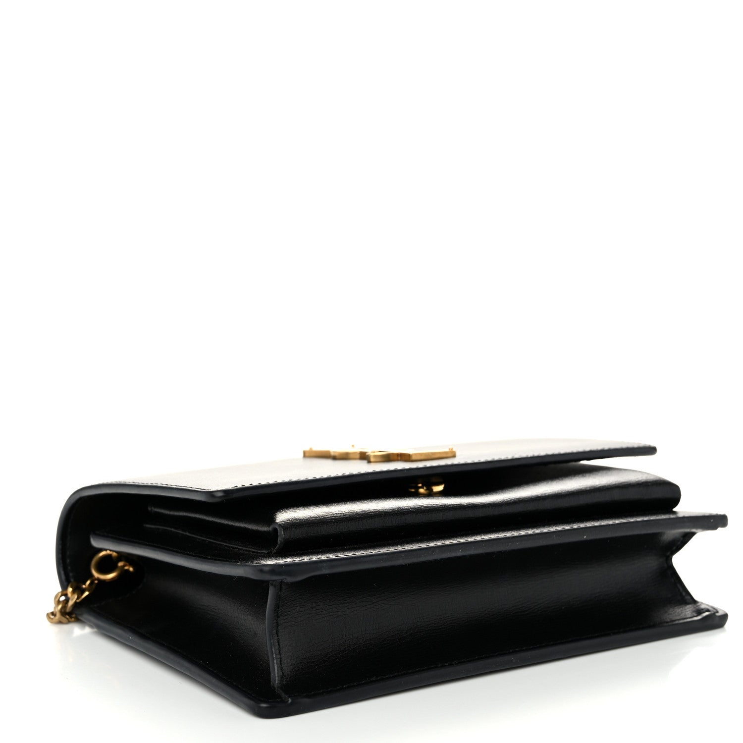Saint Laurent Calfskin Monogram Sunset Chain Wallet Black 4 of 9