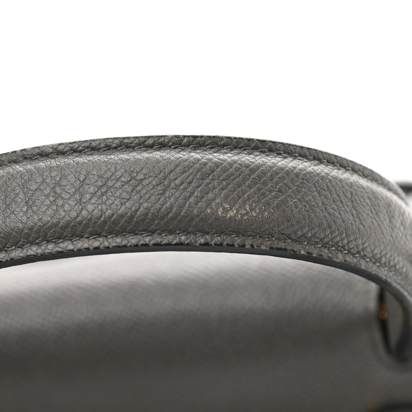 Grained Calfskin Micro Belt Bag Grey