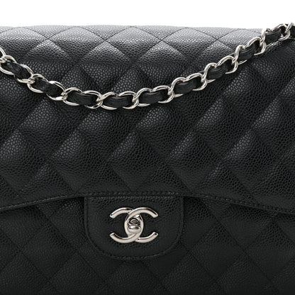 Chanel Caviar Quilted Jumbo Double Flap Black 8 of 10