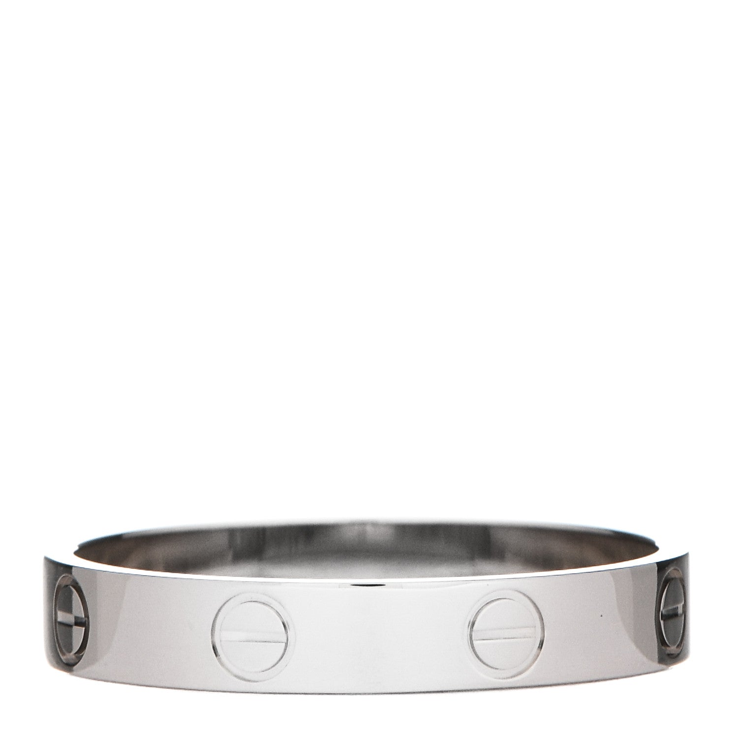 Cartier 18K White Gold 3.5mm LOVE Wedding Band Ring 60 9 3 of 4