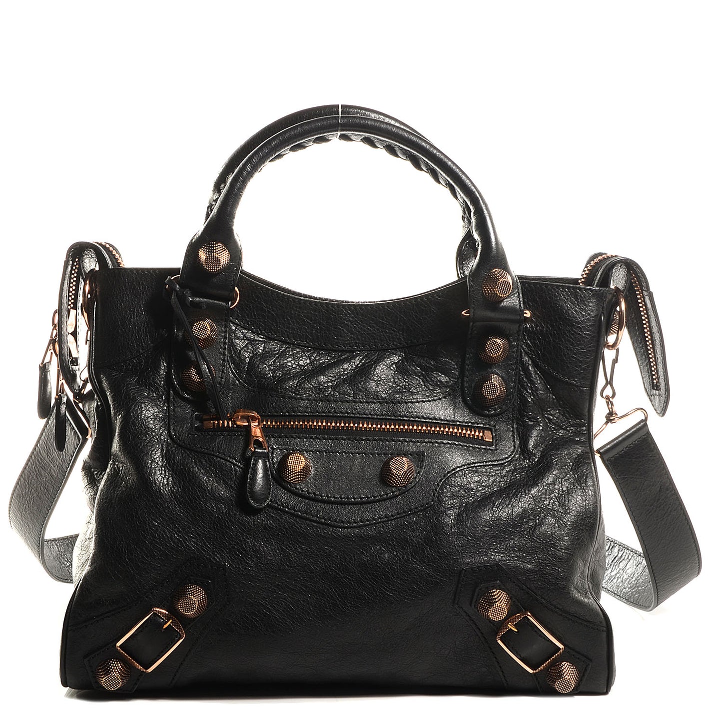 Agneau Giant 21 Rose Gold Hardware Velo Black