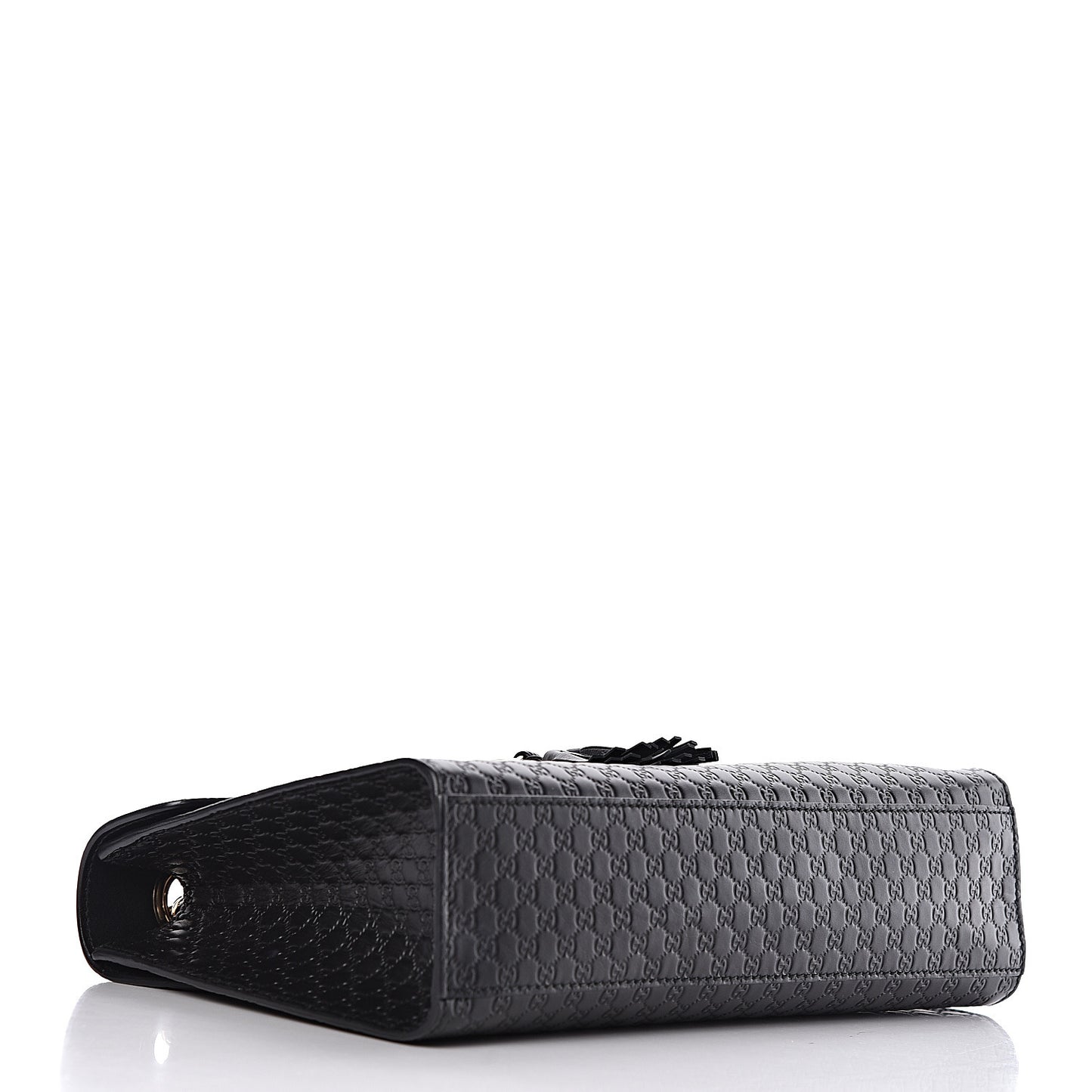 Microguccissima Medium Emily Chain Shoulder Bag Black