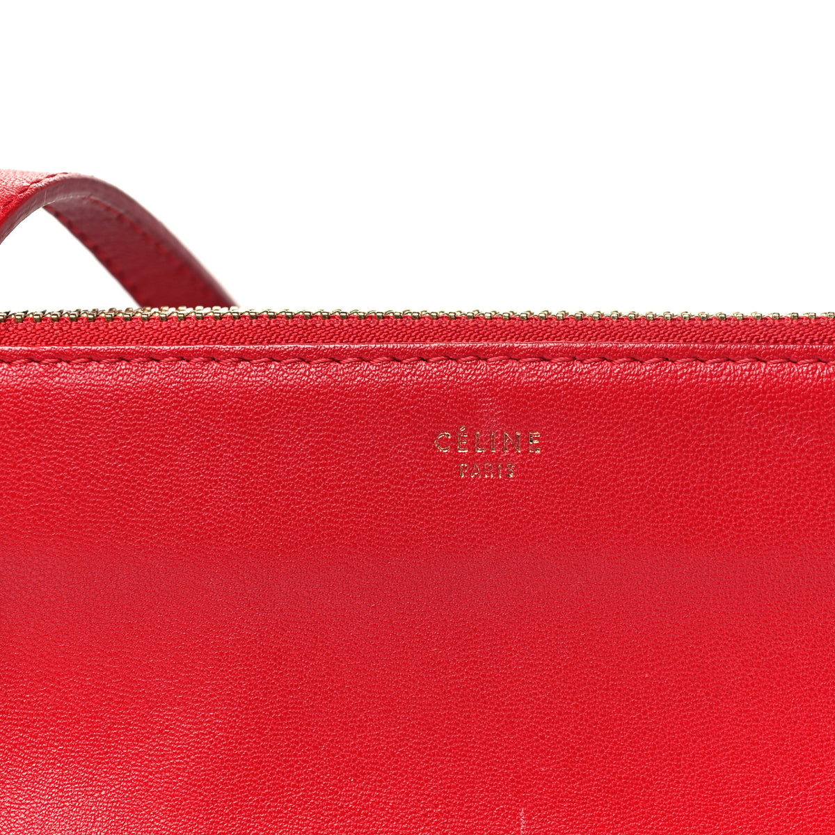 Lambskin Small Trio Crossbody Bag Red