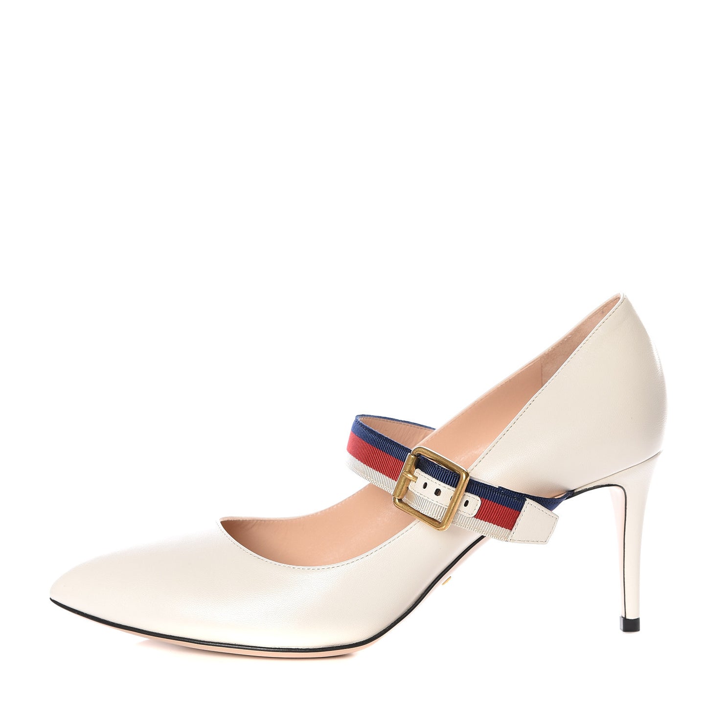 Malaga Kid Sylvie Mid Heel Pumps 40 Mystic White