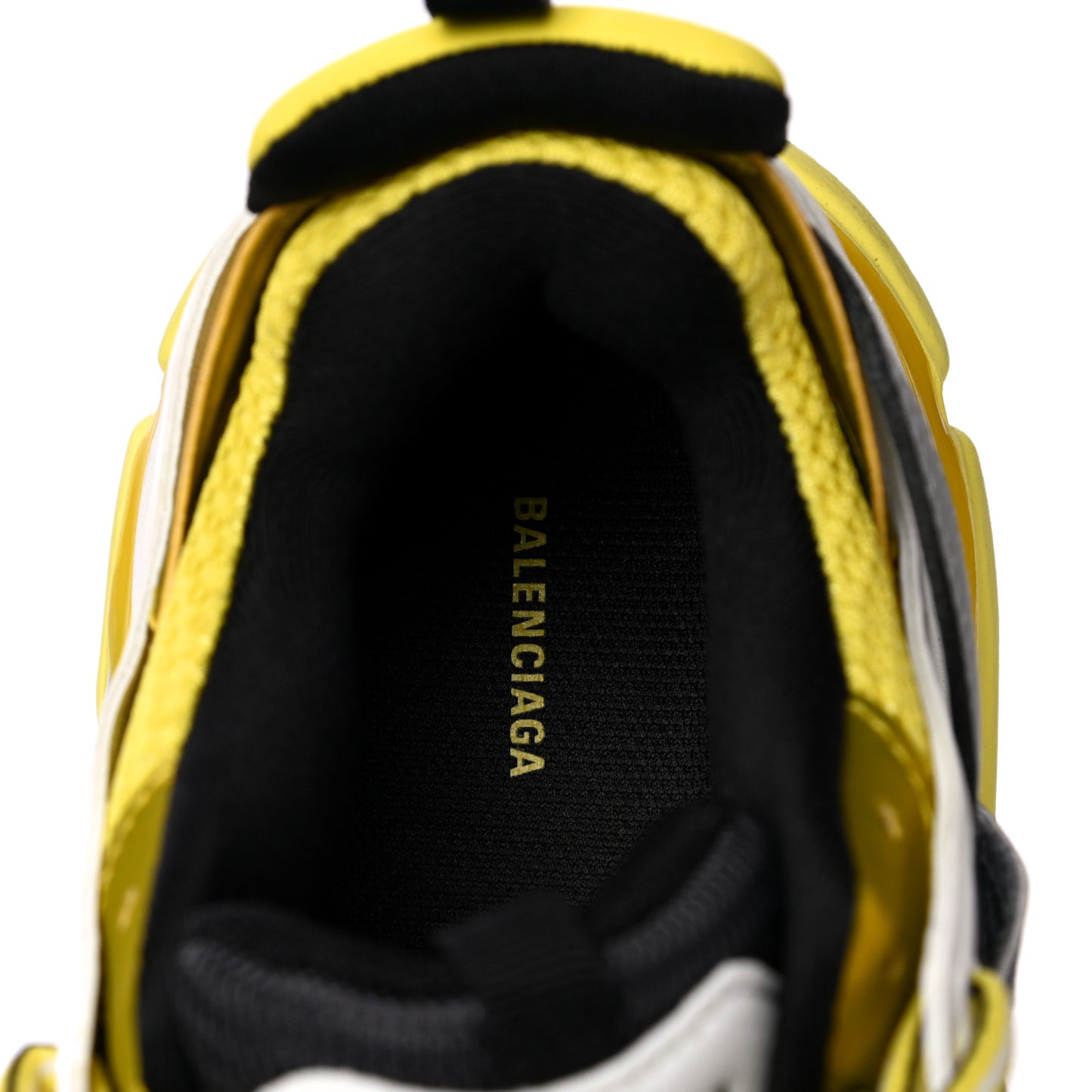 Mesh Nylon Womens Track Sneakers 39 Jaune Black White