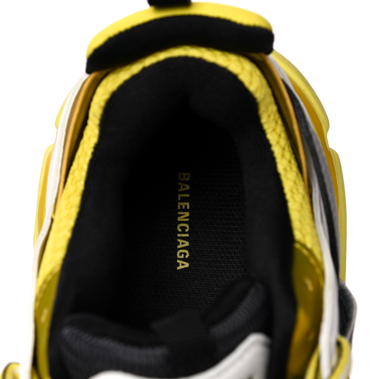 Balenciaga Mesh Nylon Womens Track Sneakers 39 Jaune Black White 13 of 19