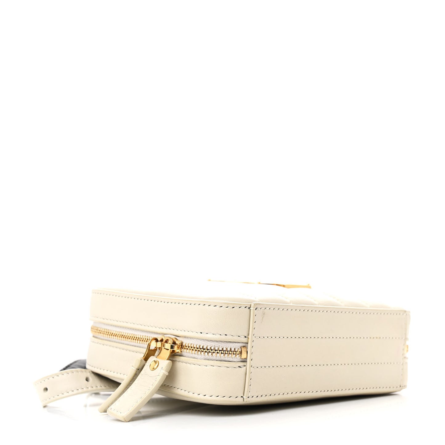 Lambskin Matelasse Vicky Monogram Belt Bag Crema Soft