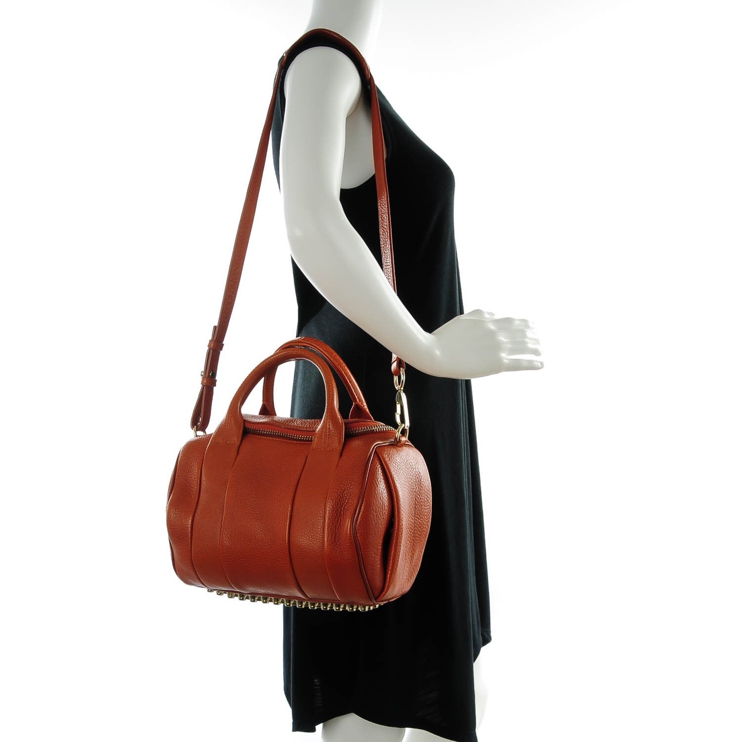 Alexander Wang Pebbled Lambskin Rockie Heritage Pale Gold Hardware 2 of 7
