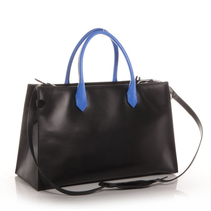 Balenciaga Calfskin Karung S Padlock Nude Work Black Electric Blue 3 of 9