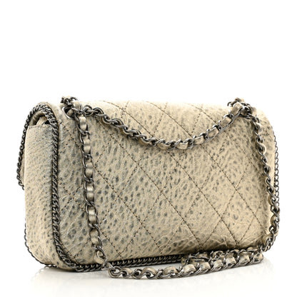 Chanel Distressed Lambskin Medium Leo Lion Flap Metallic 3 of 12