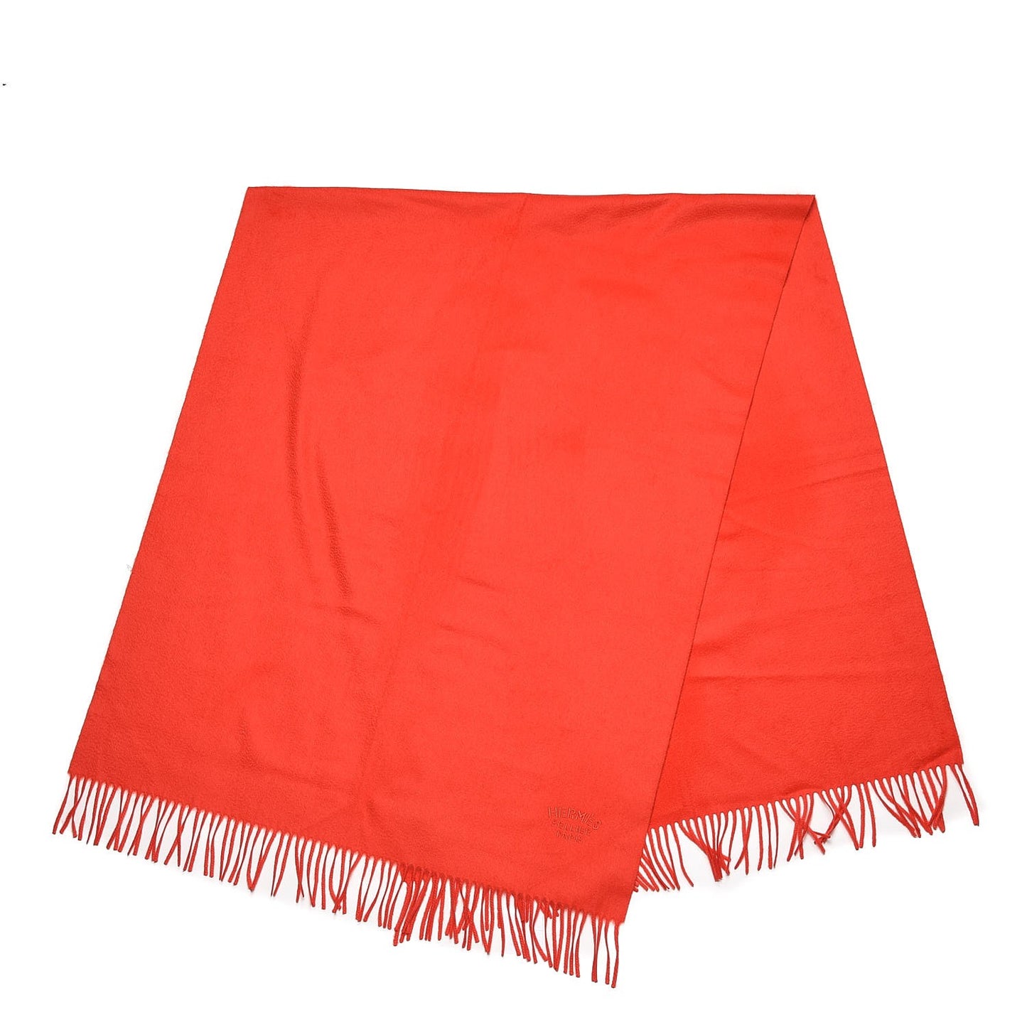 Cashmere Broderie Scarf Ecarlate
