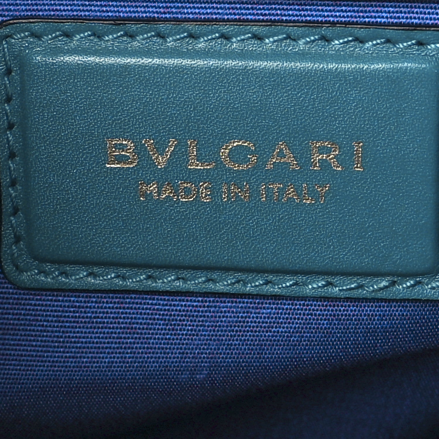 Bulgari Calfskin Serpenti Forever Top Handle Blue 5 of 14