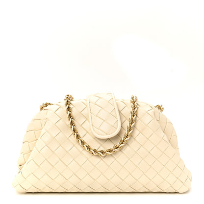 Bottega Veneta Nappa Intrecciato Teen The Lauren 1980 Clutch With Chain String 1 of 9