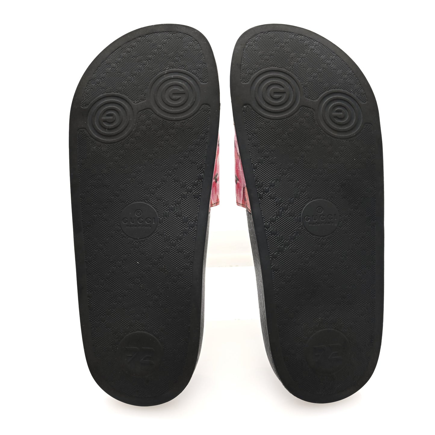 GG Supreme Monogram Blooms Slide Sandals 38 Beige Multicolor