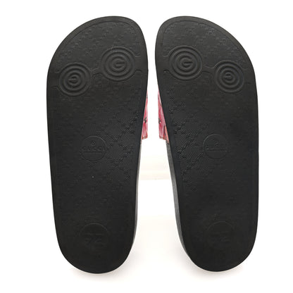 Gucci GG Supreme Monogram Blooms Slide Sandals 38 Beige Multicolor 6 of 8