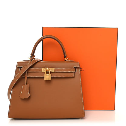 Hermes Epsom Kelly Sellier 25 Gold 12 of 12