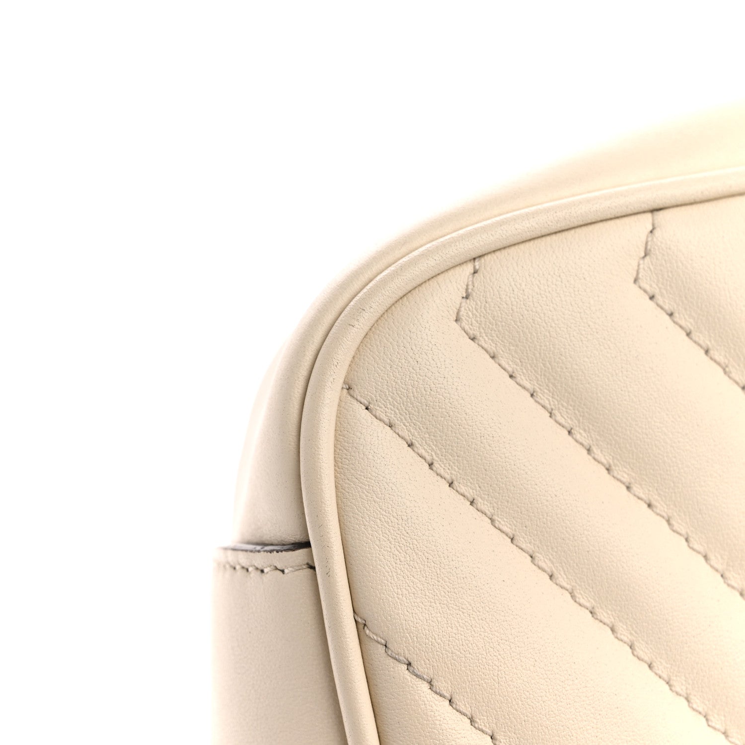 Gucci Calfskin Matelasse Small GG Marmont Shoulder Bag White 12 of 12