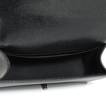 Chanel Caviar Quilted Medium Boy Flap Black 6 of 9