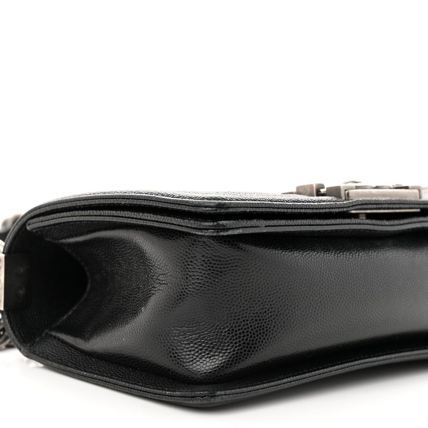 Caviar Quilted Small Boy Flap Black