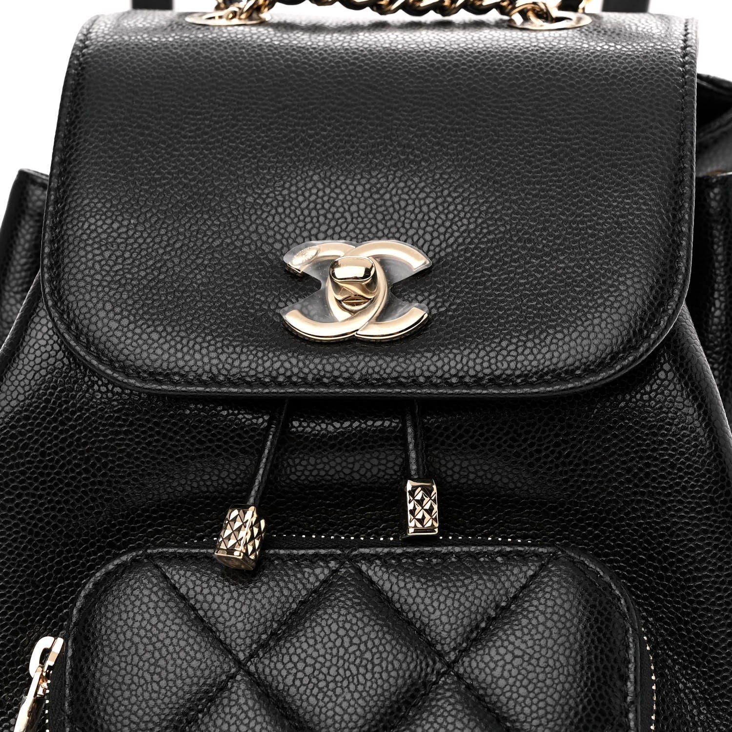 Chanel Caviar Quilted Mini Business Affinity Backpack Black 8 of 11