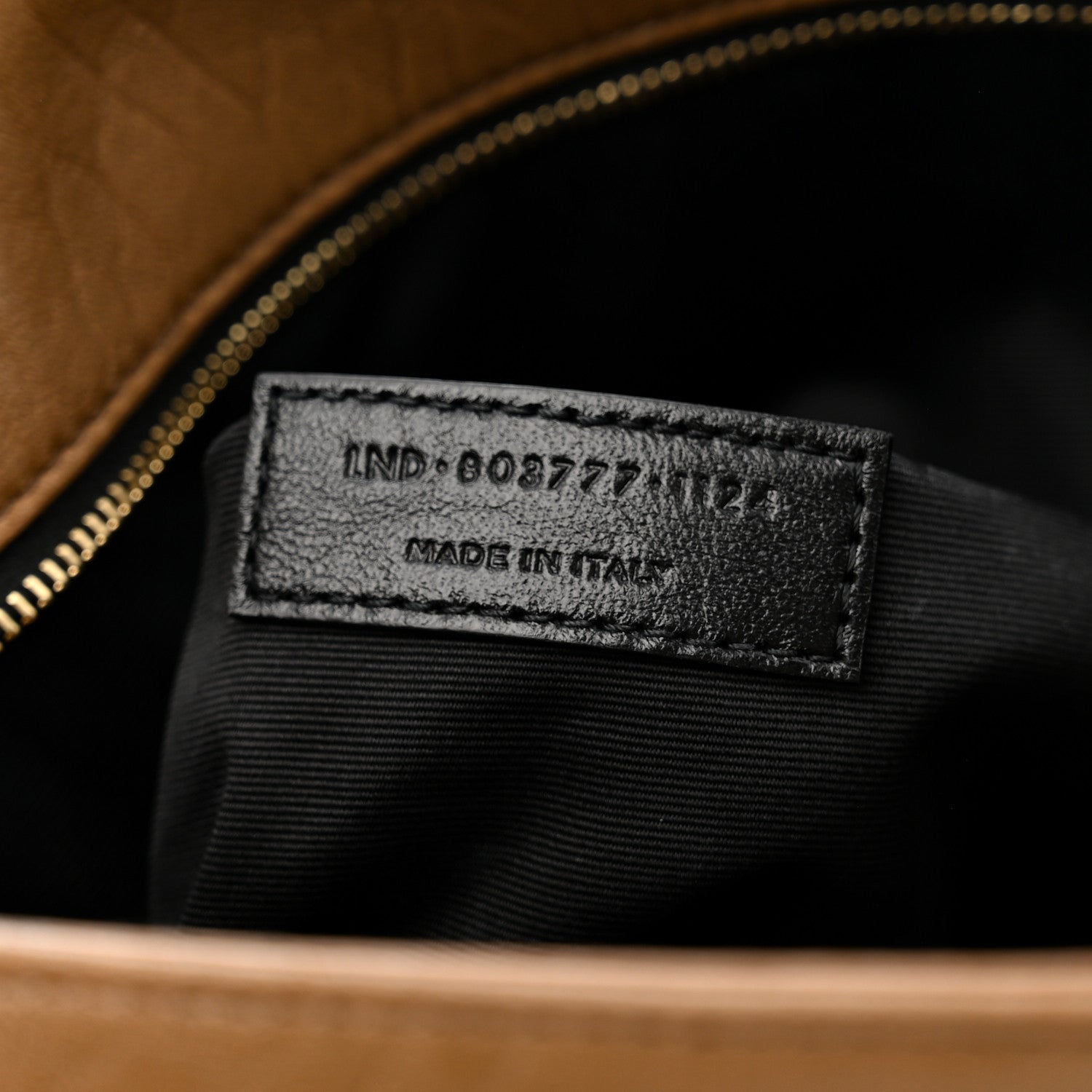 Saint Laurent Grained Lambskin Monogram Large Niki Chain Satchel Dark Cork 8 of 12