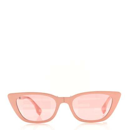Fendi Acetate Injected Touch Of FF Folding Sunglasses FE40089I Shiny Pink 2 of 7