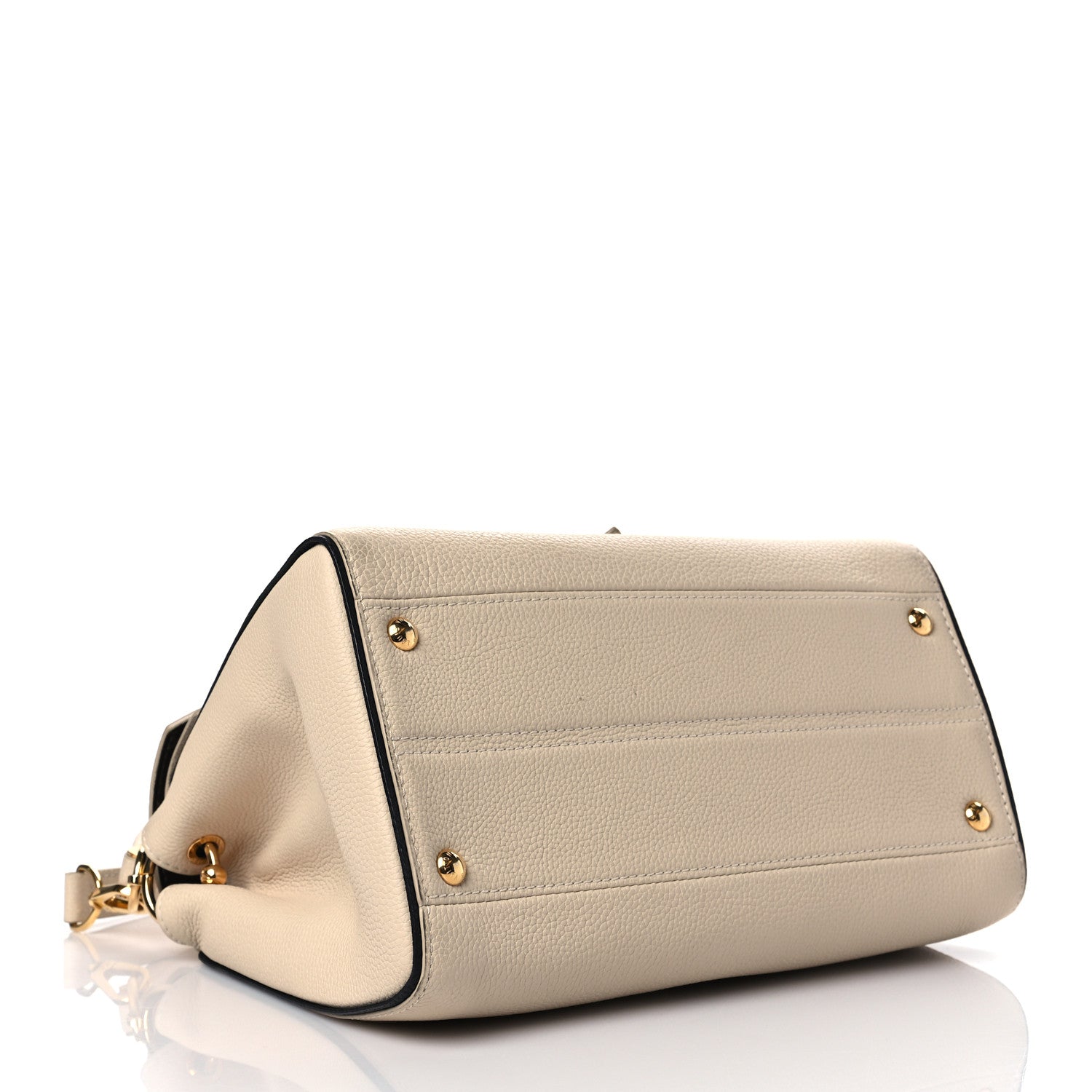 Louis Vuitton Grained Calfskin Monogram Double V Creme 4 of 9