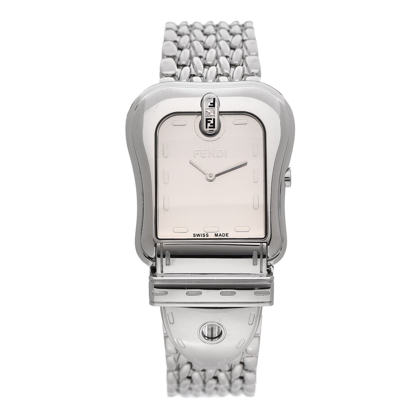 Stainless Steel 33mm Buckle Quartz Watch
