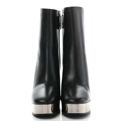 Gucci Malaga Kid Chrome Ankle Boots 39 Black 2 of 12