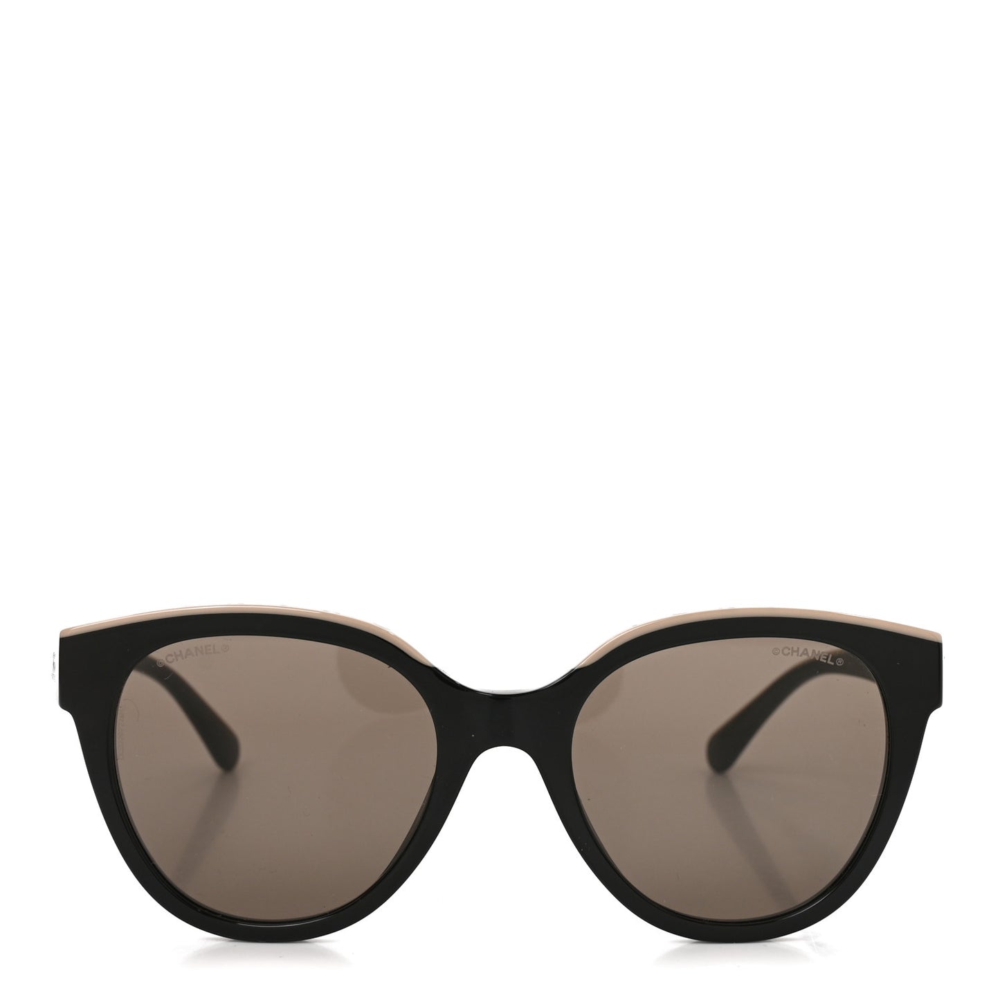 Acetate CC Butterfly Sunglasses 5414 Black Beige
