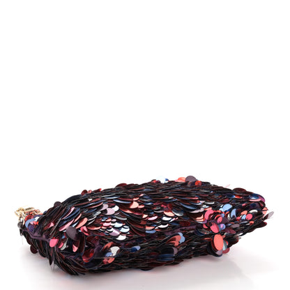 Jimmy Choo Sequin Maxi Callie Embroidery Bag Raspberry Mix 4 of 9