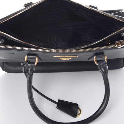 Prada Saffiano Medium Galleria Double Zip Tote Black 5 of 23