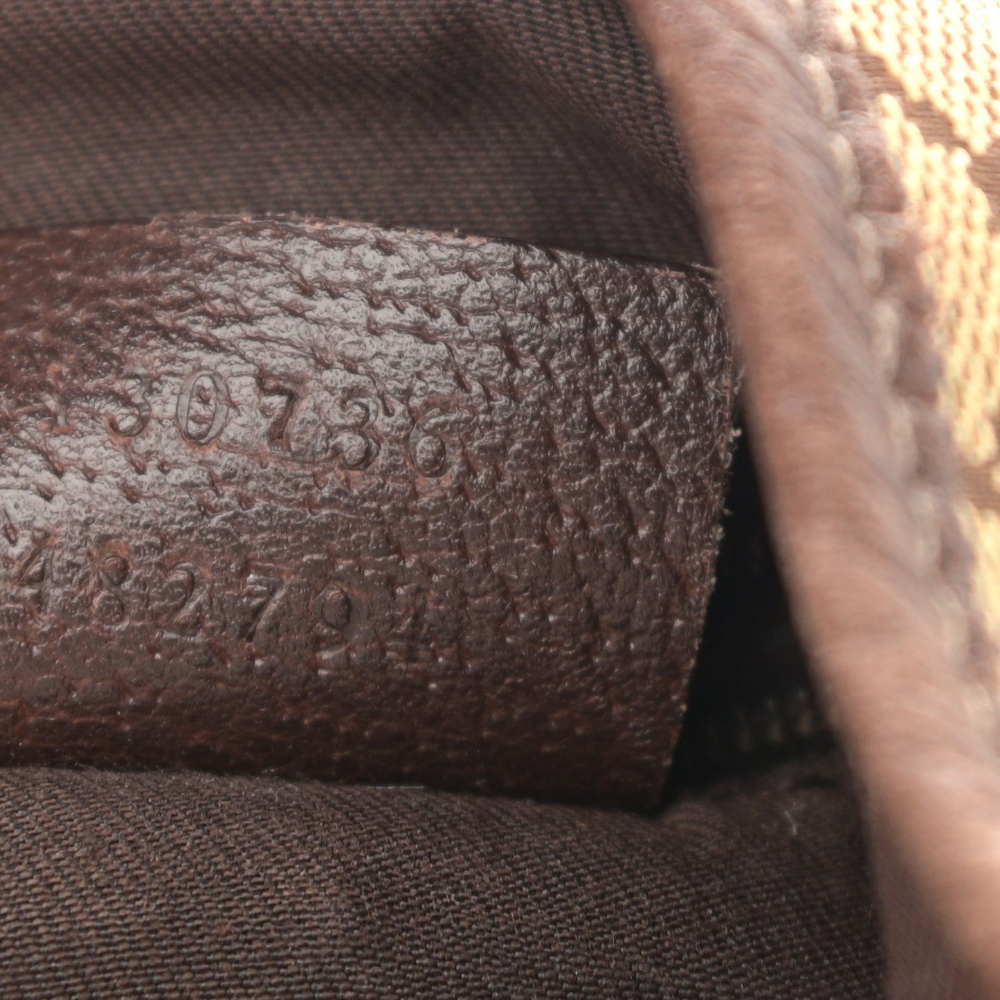 Monogram Medium Abbey Shoulder Bag Dark Brown