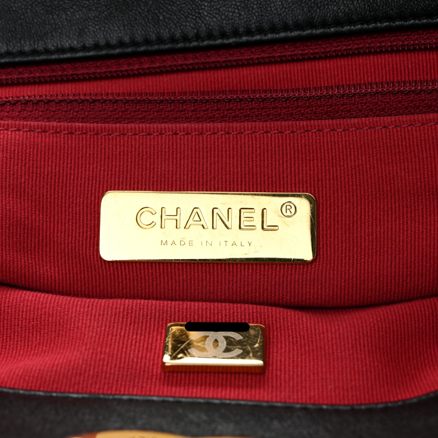 Chanel Lambskin Quilted Chanel 19 Shopping Bag Black 6 of 10