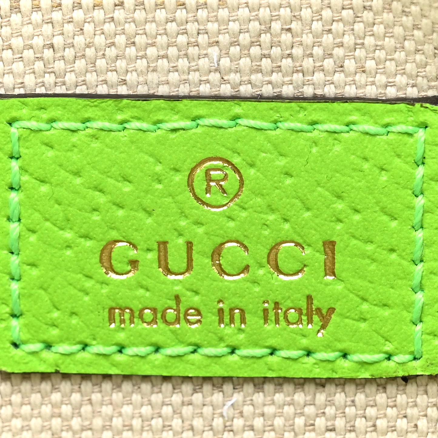 GG Supreme Monogram Web Small Ophidia Belt Bag Beige Ebony Green