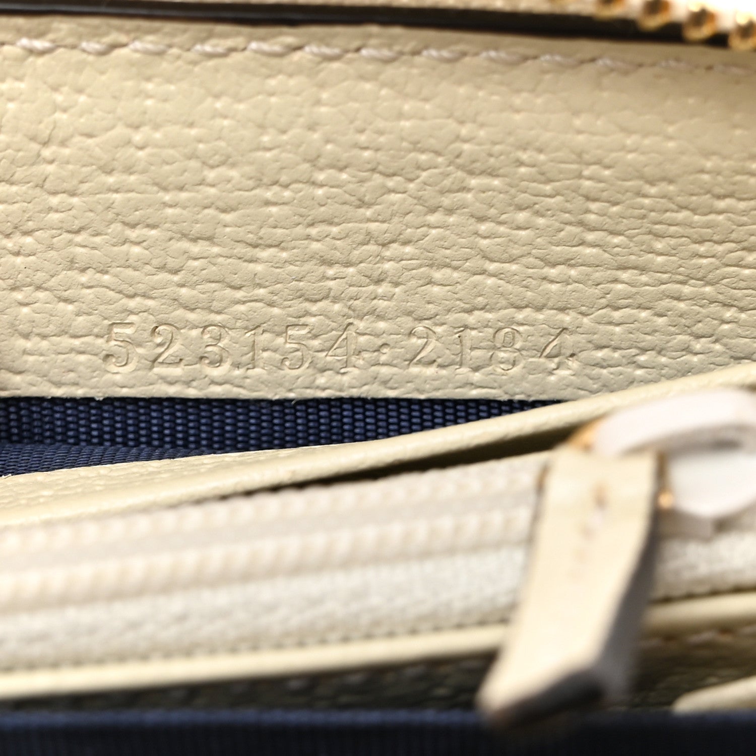 Gucci GG Supreme Monogram Textured Dollar Calfskin Web Ophidia Zip Around Wallet Beige Ebony Mystic White 7 of 8