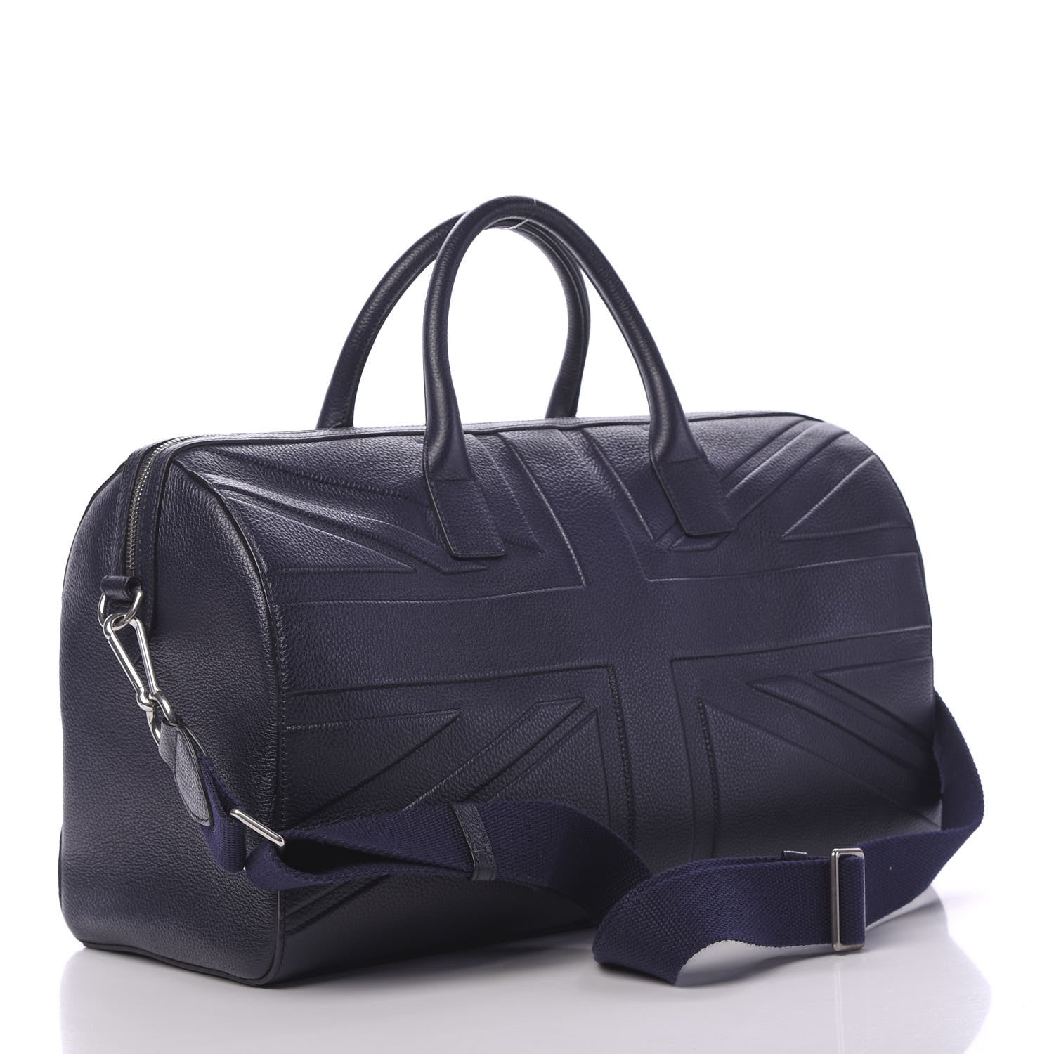 Mulberry Small Grained Calfskin Embossed Flag Duffle Bag Midnight Blue 2 of 9