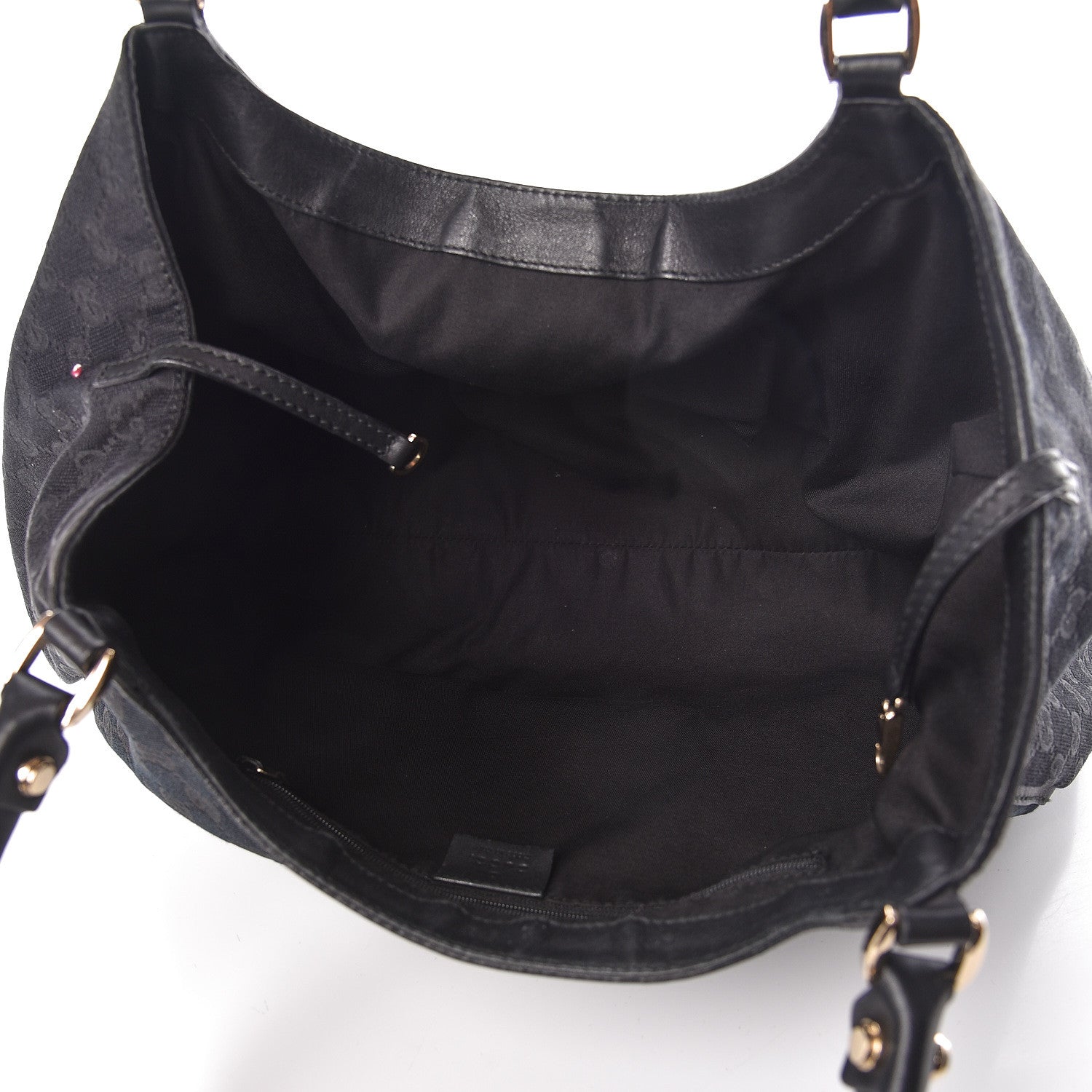 Gucci Monogram D Gold Large Shoulder Bag Black 5 of 13