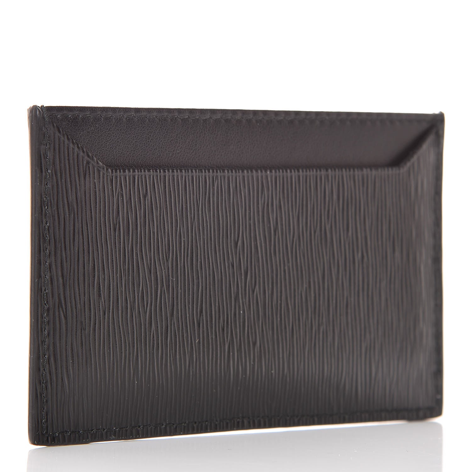 Prada Vitello Move Metal Card Case Black 3 of 7