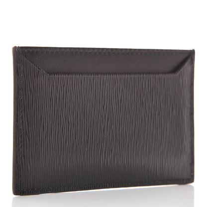 Prada Vitello Move Metal Card Case Black 3 of 7