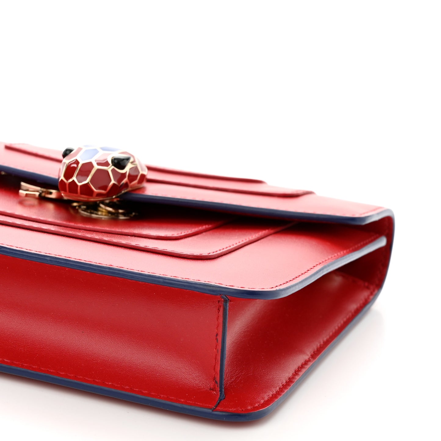 Calfskin Small Electro Love Serpenti Forever Snake Strap Crossbody Bag Red