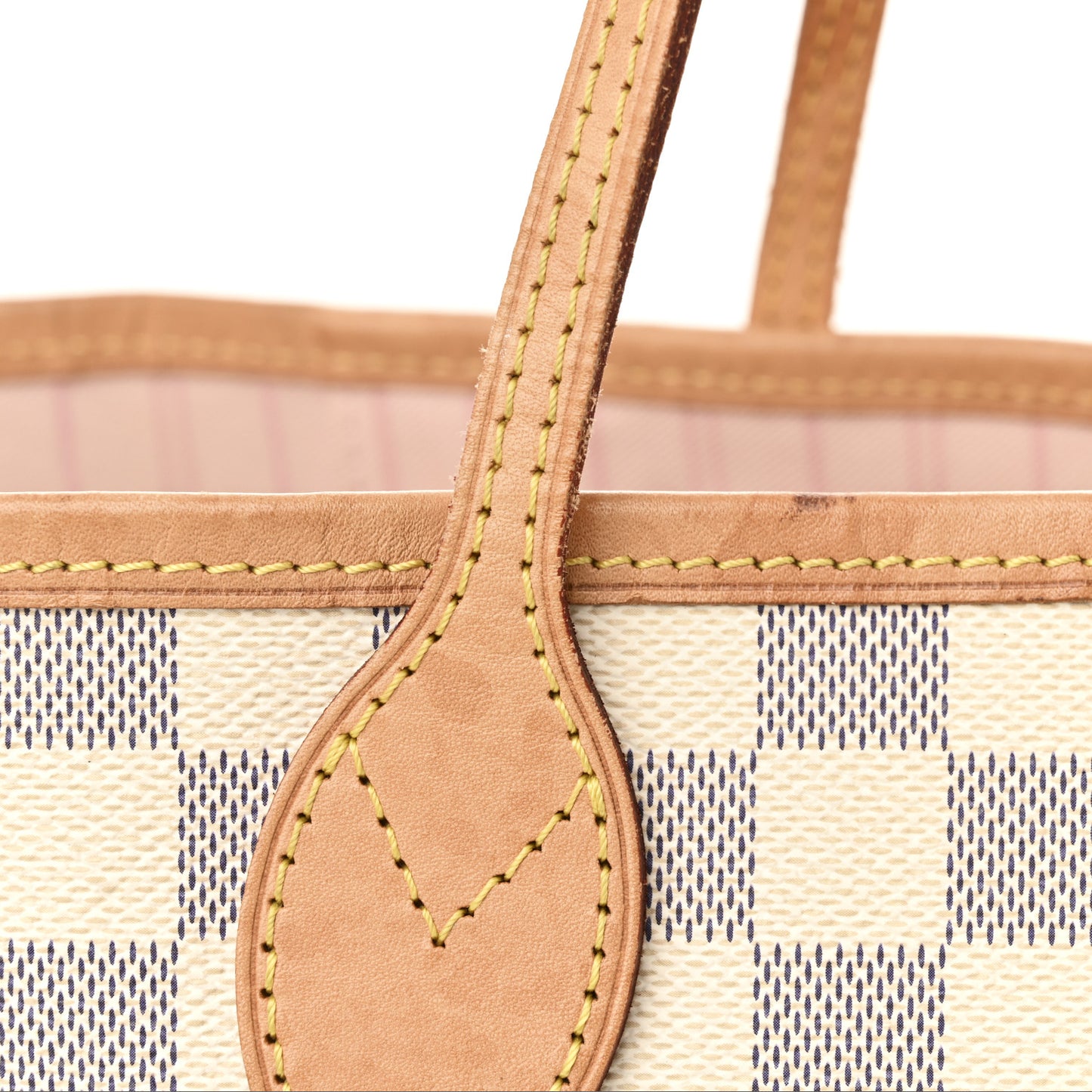Damier Azur Neo Neverfull MM Rose Ballerine