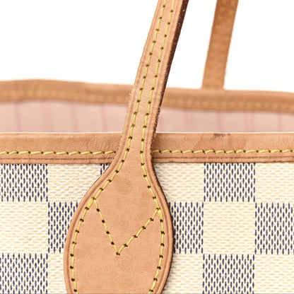 Louis Vuitton Damier Azur Neo Neverfull MM Rose Ballerine 11 of 12