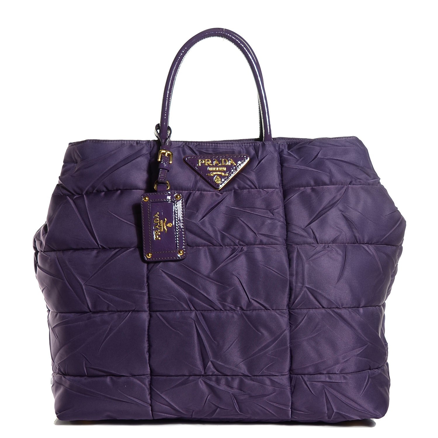 Prada Tessuto Nylon Quilted Tote Viola 1 of 9
