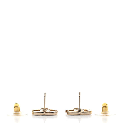 Chanel Enamel CC Earrings Black Gold 3 of 4